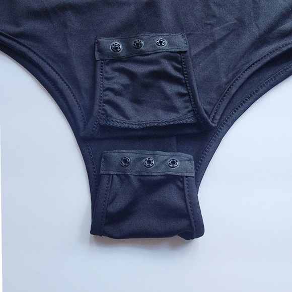 One shoulder ruffle frill long sleeves bodysuit - Picture 7 of 7